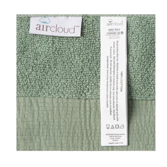 NWT Modern Threads 2-Pack Air Cloud Oversized Resort Bath Towels, Soft Gray - Picture 10 of 11